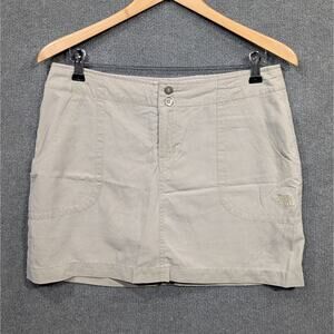 The North Face Skort Women 8 Nylon Ripstop Drawstring Skirt Shorts Hiking Travel